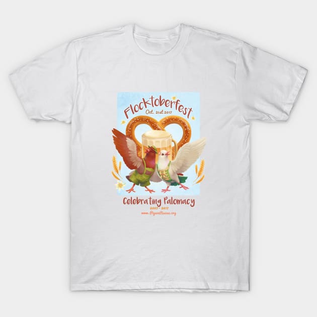 Flocktoberfest (blue) T-Shirt by Palomacy